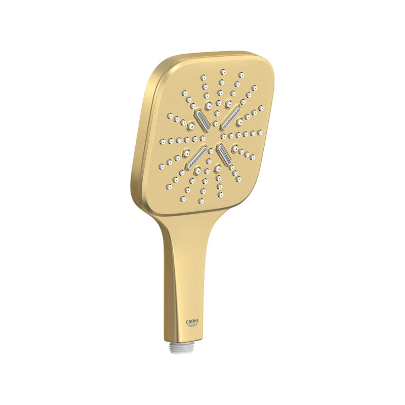 Rainshower Multi Function Handheld Shower Head, Brushed Cool Sunrise