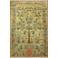 Tapis décoratif vert et jaune à motif d'arbre et de vigne-126046186