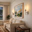 Appliques murales sans fil à piles, finition nickel brossé, avec télécommande, ensemble de 2, rechargeables, pour salon, salle de bain, corridor, entrée, cage d'escalier, 2700K-1603752253-1597781981