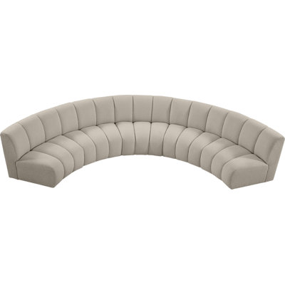 Izen Upholstered Curved Sectional Symmetrical