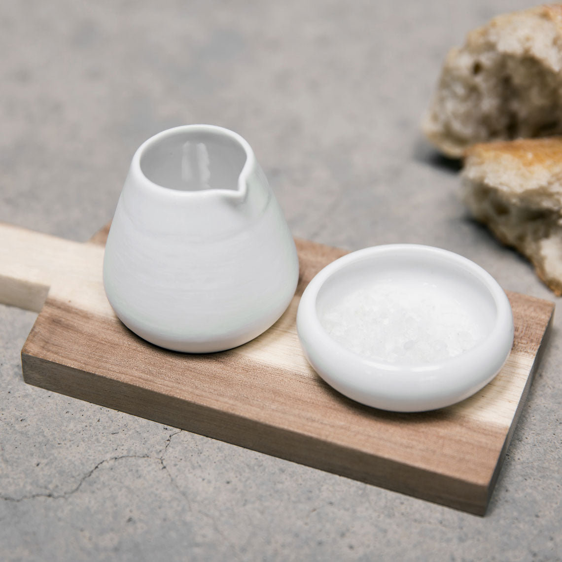 Cruet Oil and Salt Pots with Tray