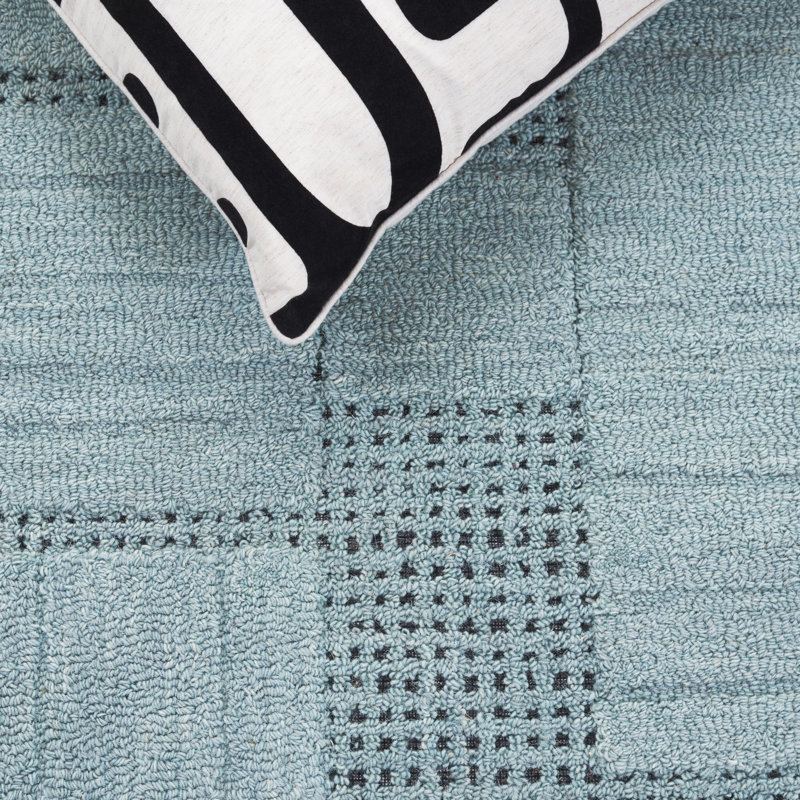 Laine touffetée à la main Harvest; Tapis d'intérieur en coton, Rond 6 pi