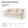 Jacqulin 88"W Round Arm Slipcovered Sofa With Down Blend Fill