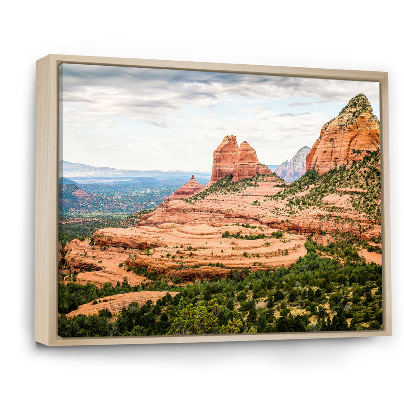 «Beautiful Shot Sedona Arizona», reproduction, H 34 po x l 44 po x P 1,5 po, Cadre naturel flottant