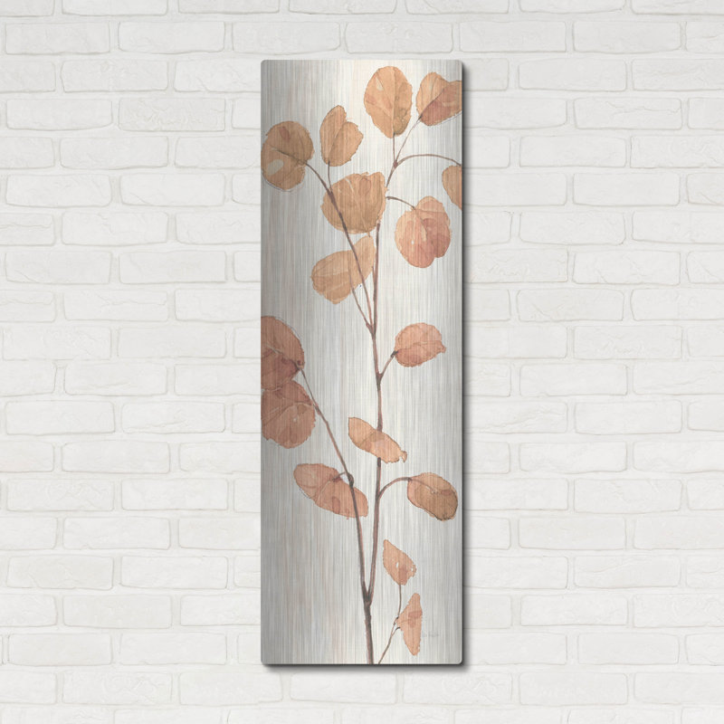  «Soft Terracotta Mixed Greens LIX» par Lisa Audit, art mural en métal, 16 po x 48 po, H 48 po x l 16 po