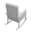 Chaise berçante d'extérieur en bois d'acacia Rashmare
