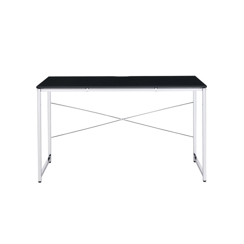 Bureau de meuble-lavabo noir et chrome, Noir / blanc