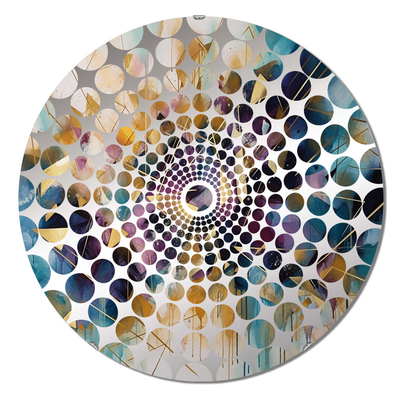 Burrandale - Concentric Circles Decorative Mirror, 31.4" x 31.4"