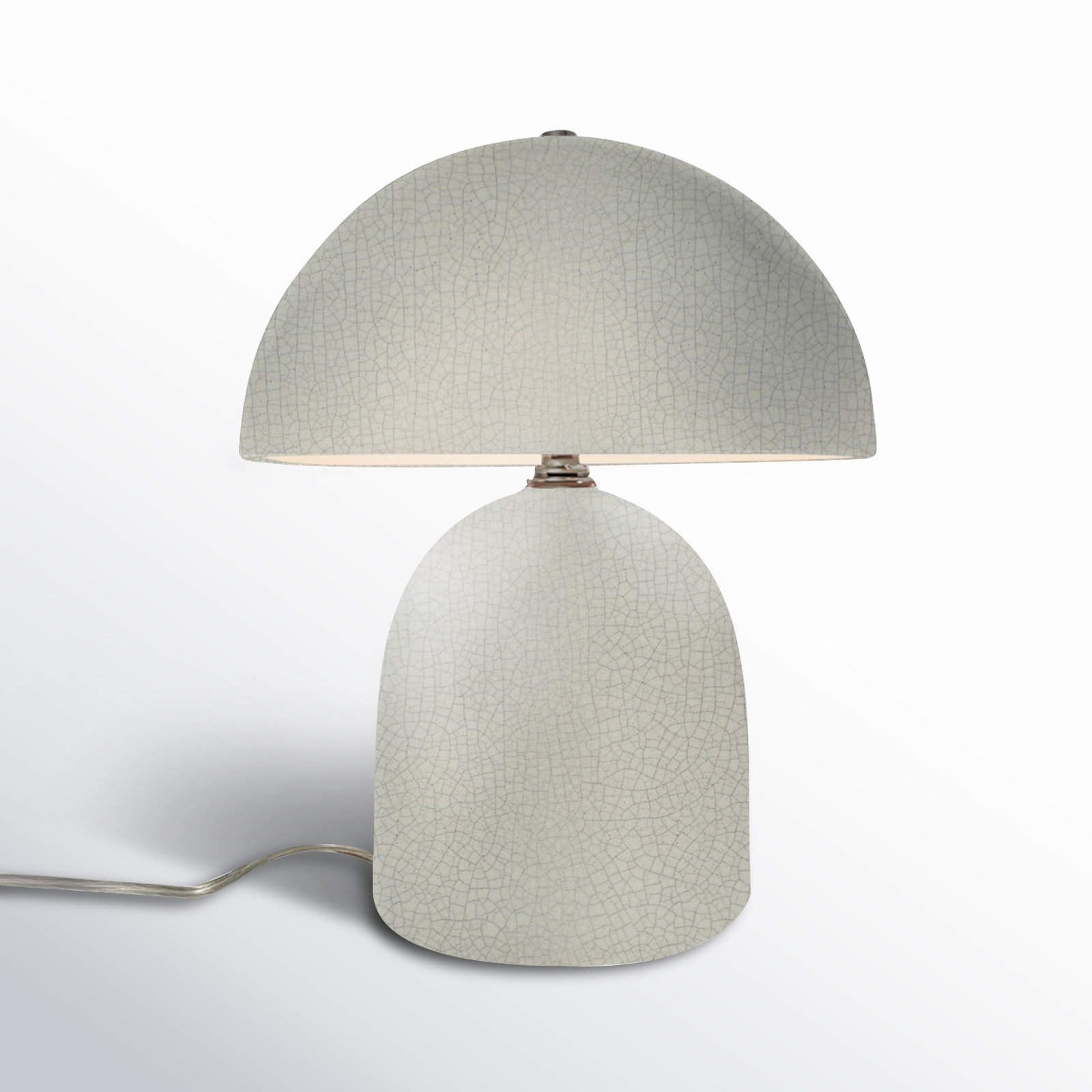 Hardacre Ceramic Table Lamp, White Crackle