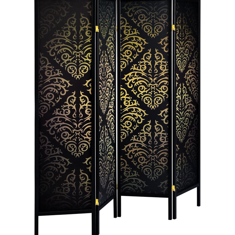 4 housse pliante isolante d'intimité noire - aspect traditionnel avec fascinant, 69,66 po x 69,5 po x 0,75