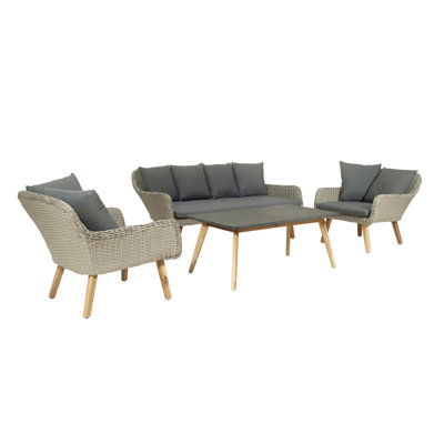 Siena Lounge Set, Set of 4 pcs