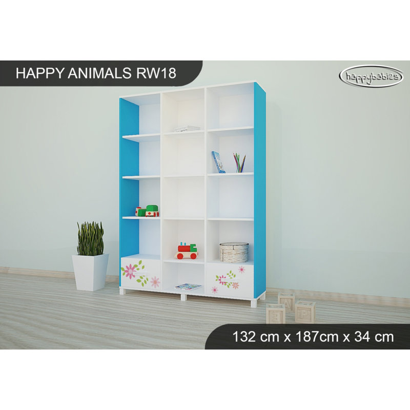 187cm H X 132cm W Kids Bookcase, Blue