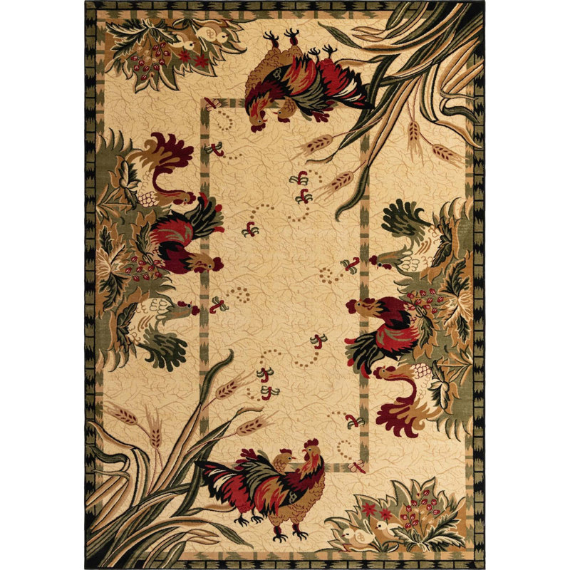 Floral Area Rug, Rectangle 305 x 427cm