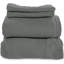 Ensemble de draps en flanelle 100% biologique pour lit simple TG - Ensemble de draps en flanelle 100% coton certifié GOTS avec une finition douce brossée confortable et une poche profonde - 1 drap plat, 1 housse ajustée et 1 taie d'oreiller (gris foncé, simple TG)-132362647-132362655