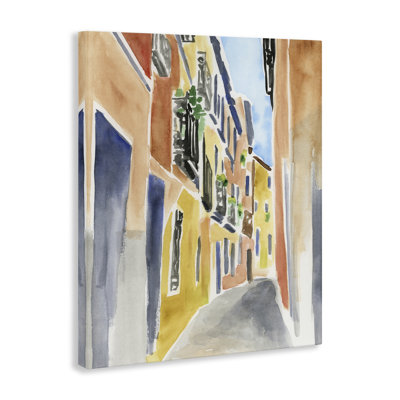 Madrid City Architecture Canvas Wall Art, design by June Erica Vess