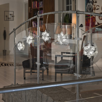 LED-Lichtervorhang Schneeflocken