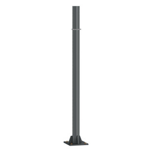 10Ft Heavy Duty Steel Shade Sail Pole, 3" Diameter