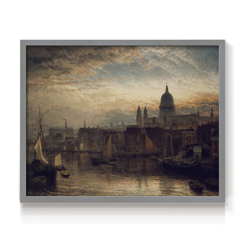 Paysages rétro-XXVII - reproduction encadrée, H 16 po x l 20 po