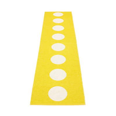 Vera Polka Dots Area Rug in Yellow/White