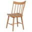 Chaise d'appoint en bois massif Middleton brun (ensemble de 2)-122419721
