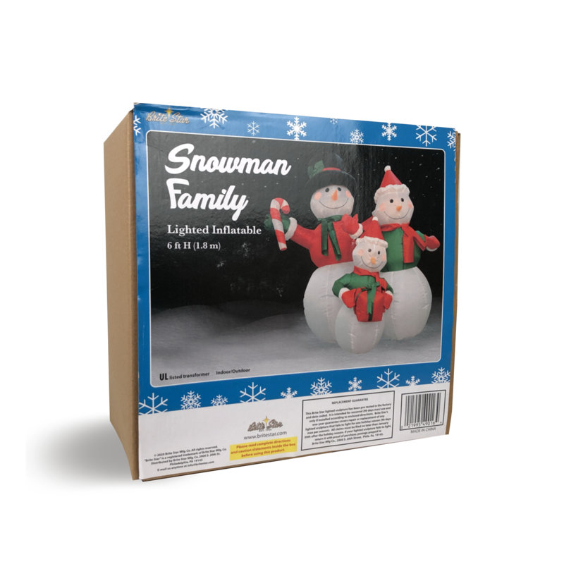 Bonhomme de neige avec lumières disco Idona, Famille de bonshommes de neige