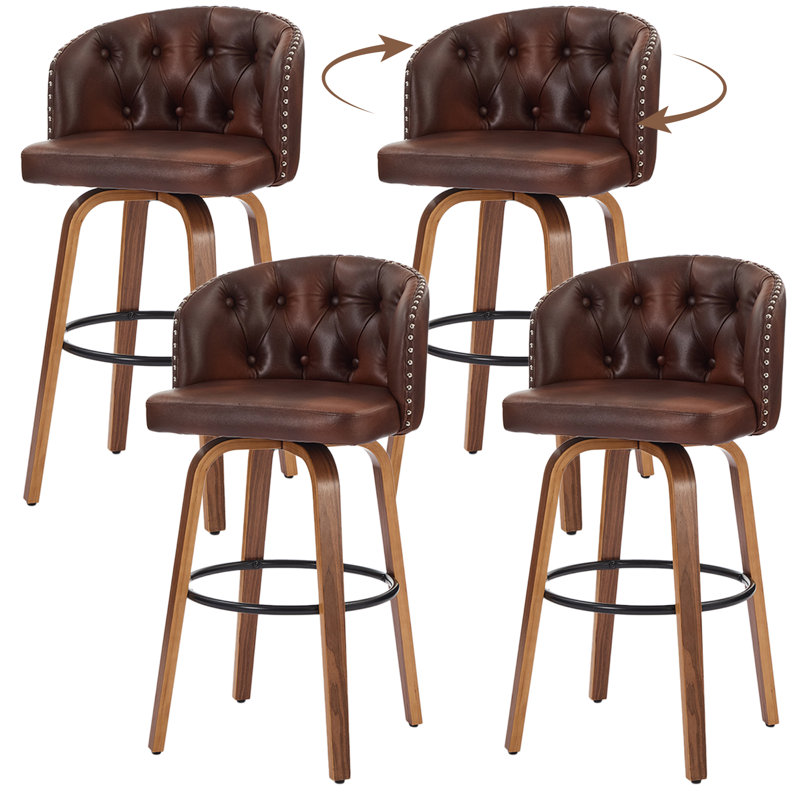 Counter Stool, Bar Stool (29.1” Seat Height) , Brown