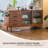 55.12"Solid Wood Cherry Wood brown Sideboard-122799166