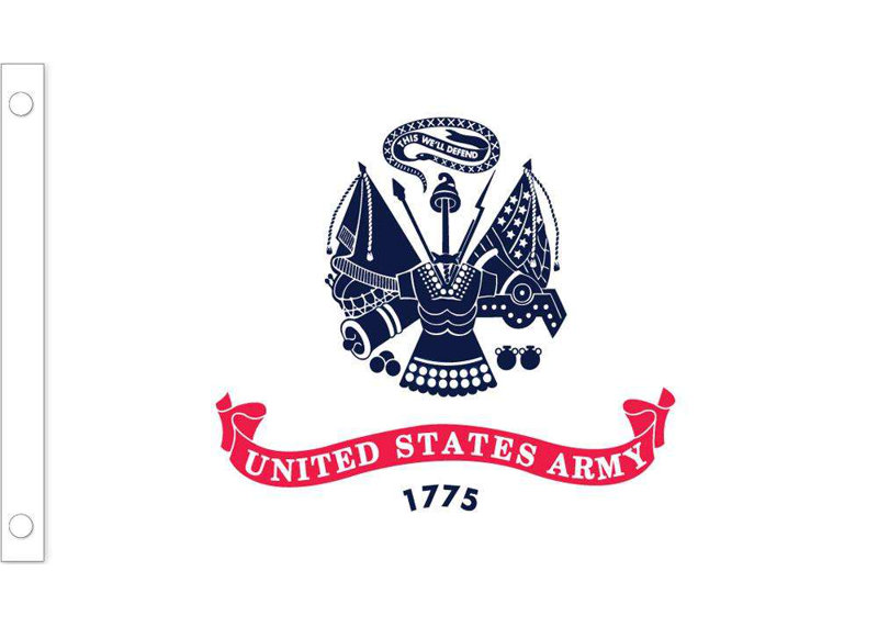Drapeau american armée, H 60 po x l 96 po, Nylon