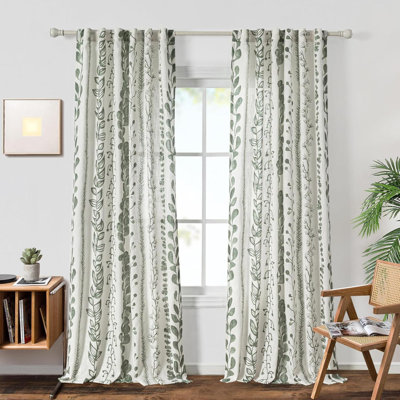 Rideaux 2 panneaux Rideaux Boho pour le filtrage de la lumière du salon Rideaux à motifs pour le linge de lit