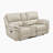 Delwayne 79.5" Modern & Contemporary Polished Microfiber Manual Double Reclining Loveseat with Center Console & Tab Pull Reclining Motion-506064098-486562818