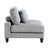 6Pc Modular Sectional In Gray Corduroy Style Upholstery - 2 Armless Chairs, Corner Seats, Ottomans And Enrapturing Pillows With Cover Wonderful