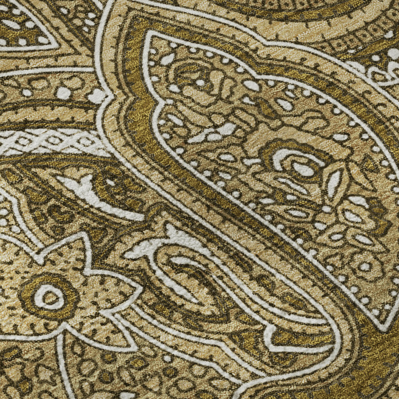Premium Machine Washable Cerrito Brown Rug, Runner 2'3" x 7'6"