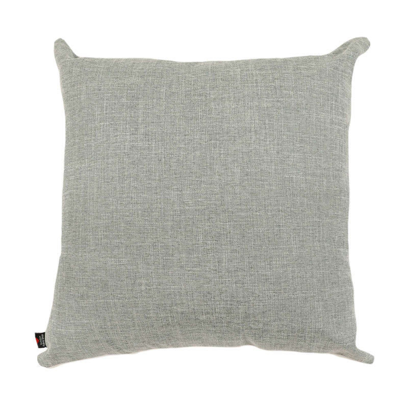 Ambrosia Square Throw Cushion, 43cm x 43cm, Grey