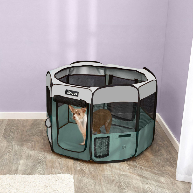 Enclos pour animaux doux, H 24 po x l 45 po x P 45 po, bleu