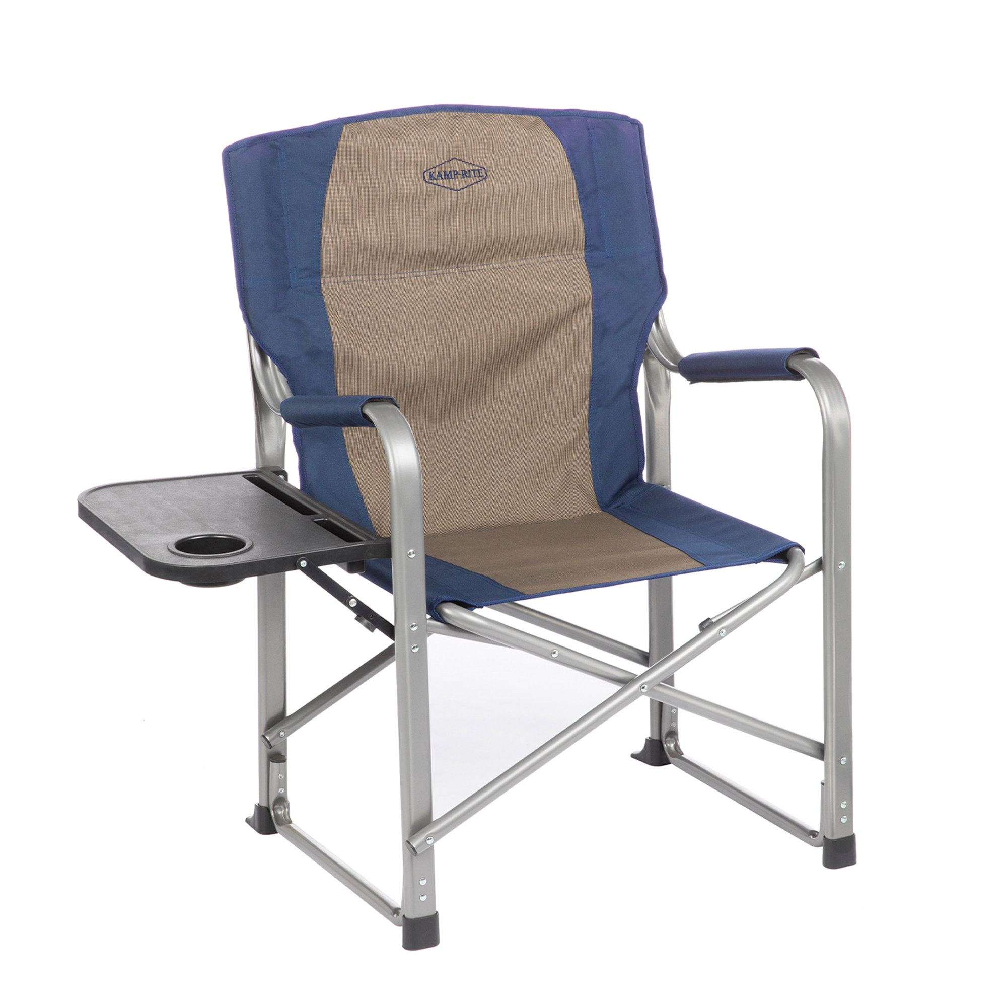 Kamp-Rite Portable Director's Camping Chair w/Table & Cup Holder | Wayfair