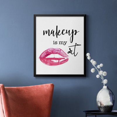 Maquillage est mon art, toile encadrée de qualité supérieure - prête à être accrochée