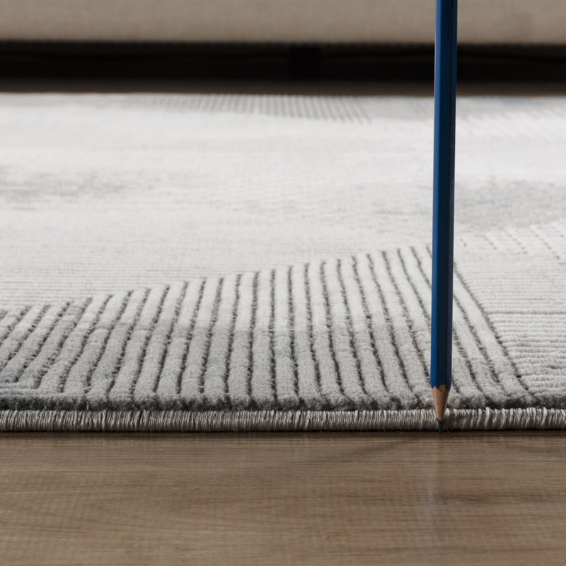 Gray 2 ft. 7 in. x 9 ft. 10 in. Area Rug, Runner 2'7" x 9'10"