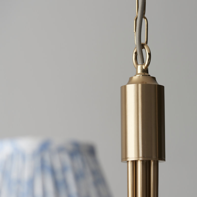 Santiago 5 - Light Shaded Chandelier, Blue