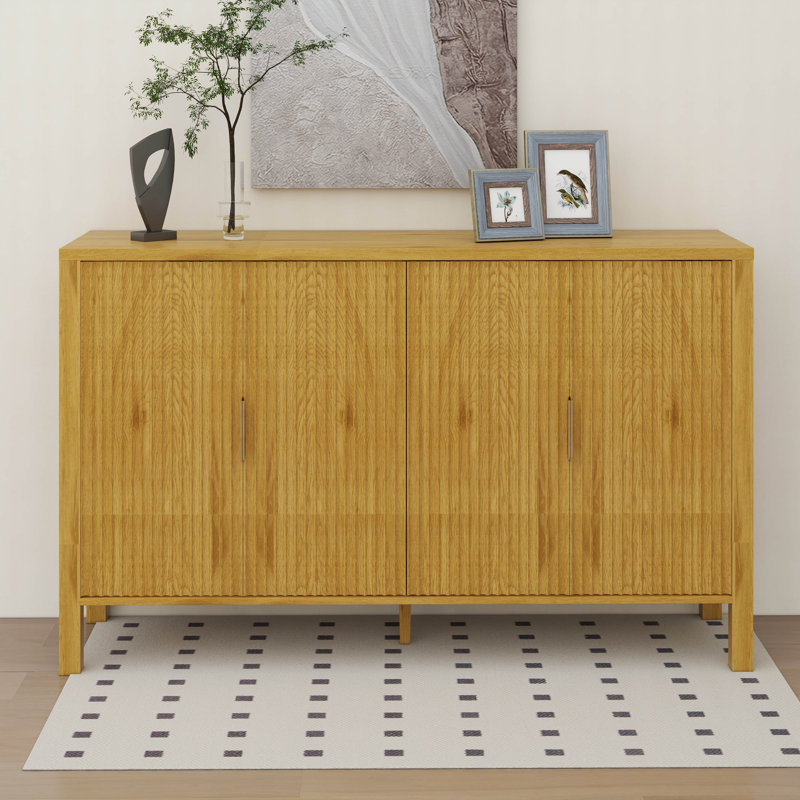 Armoire de rangement à rayures Modern Modern, Naturel