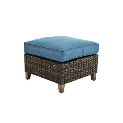 Umeh Outdoor Ottoman With Cushion