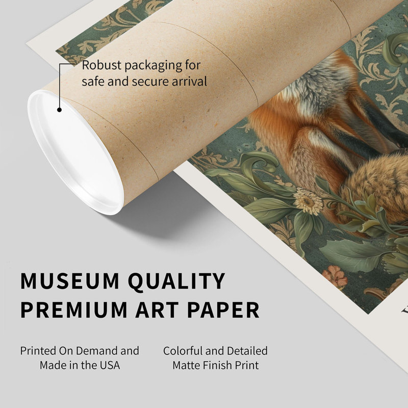 Animaux, animaux, William Morris, H 7 po x l 5 po