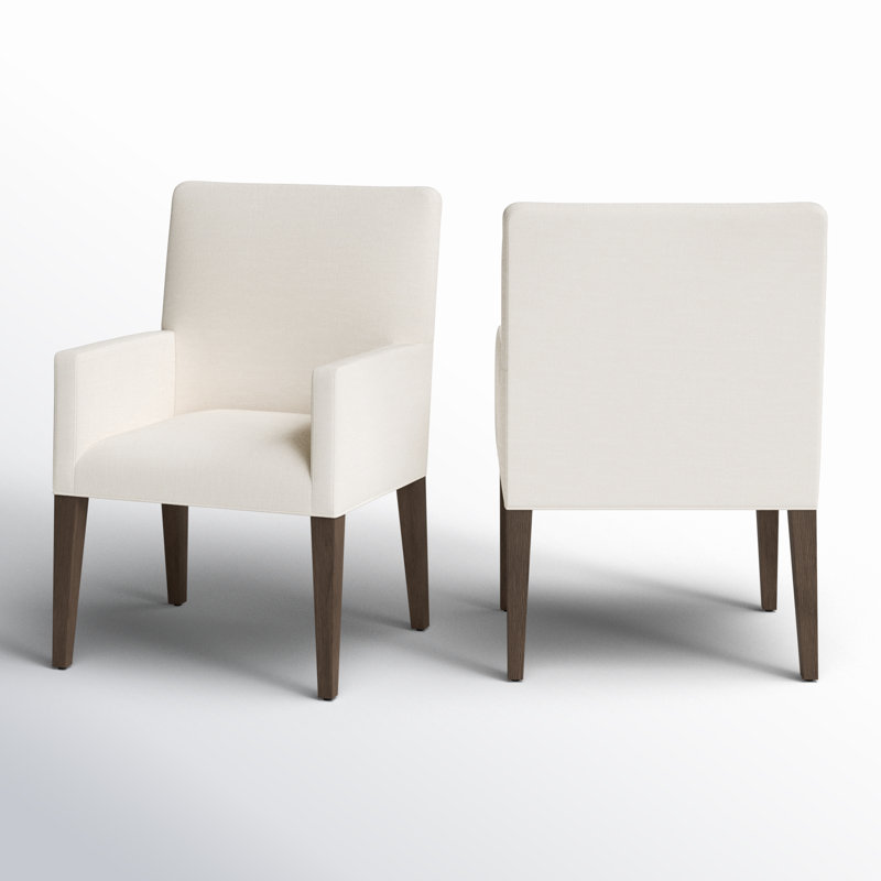 Chaise avec accoudoirs rembourrée Meria