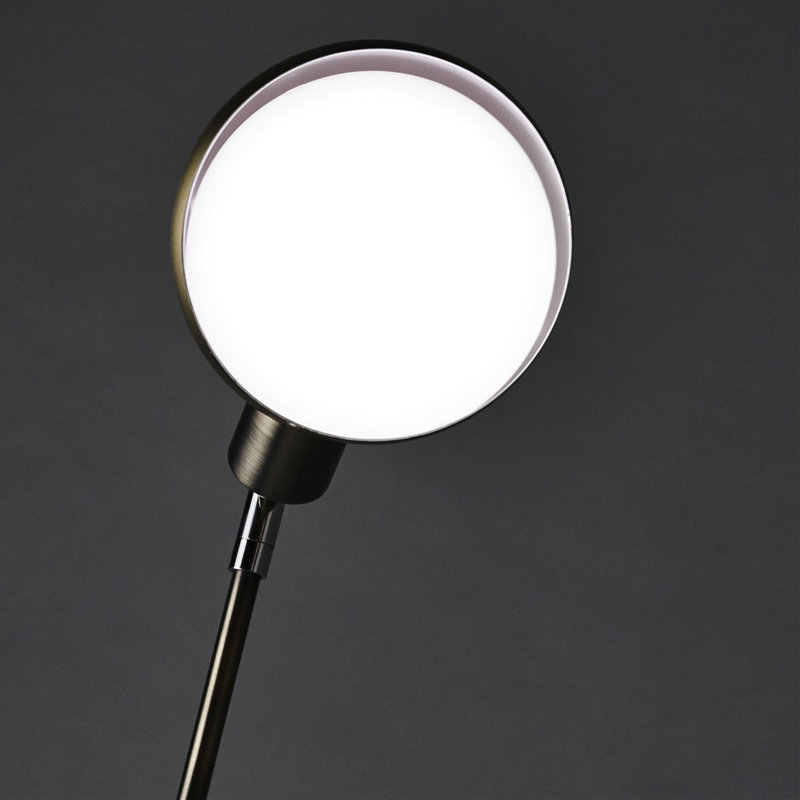 Lampe de bureau 18 po avec USB, Laiton antique