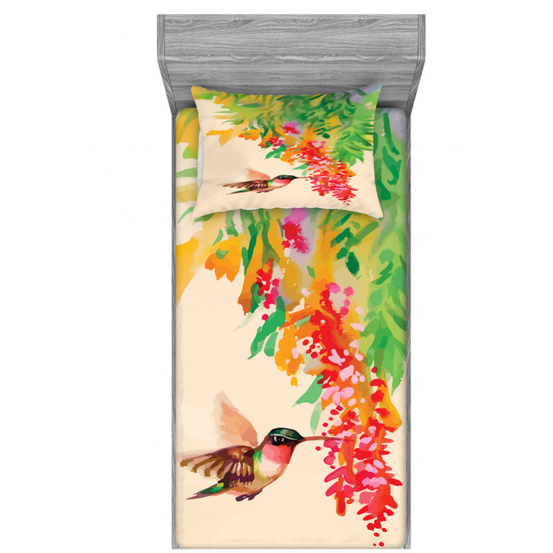 Microfiber Sheet Set, Twin Sheet Set with Fitted Sheet