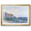 Falaises et voiliers à Pourville, 1882, reproduction d'art encadrée-215564119-215564120