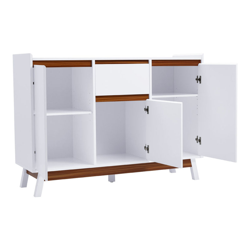 Solid Wood Rectangle Accent Cabinet