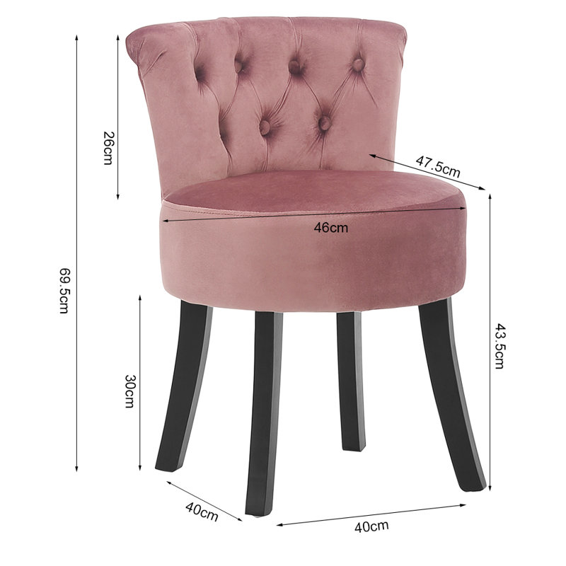 Accent Stool, pink