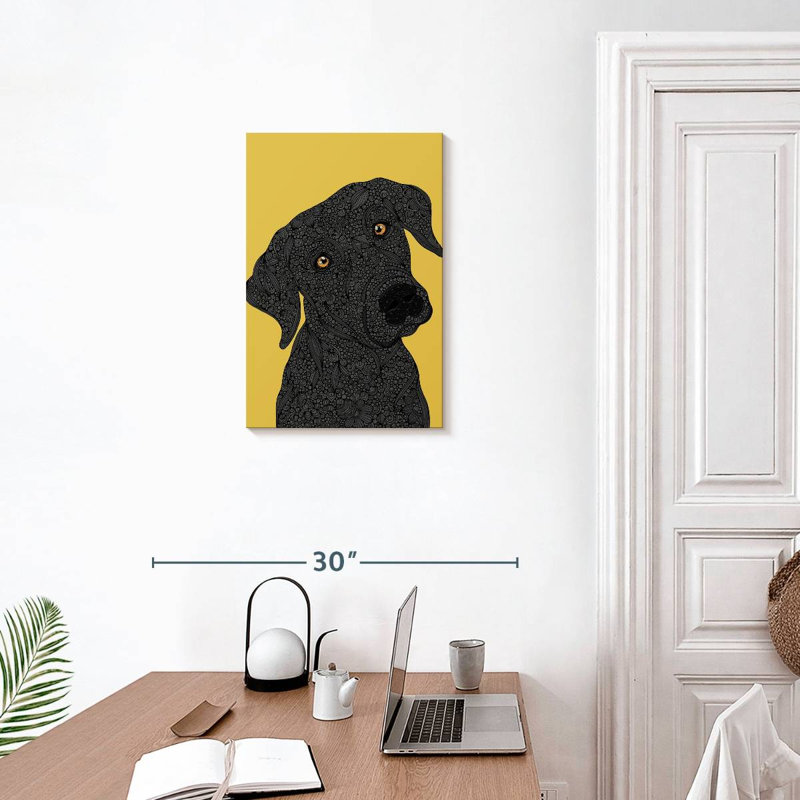Brampt Black Labrador, 24" H x 16" W