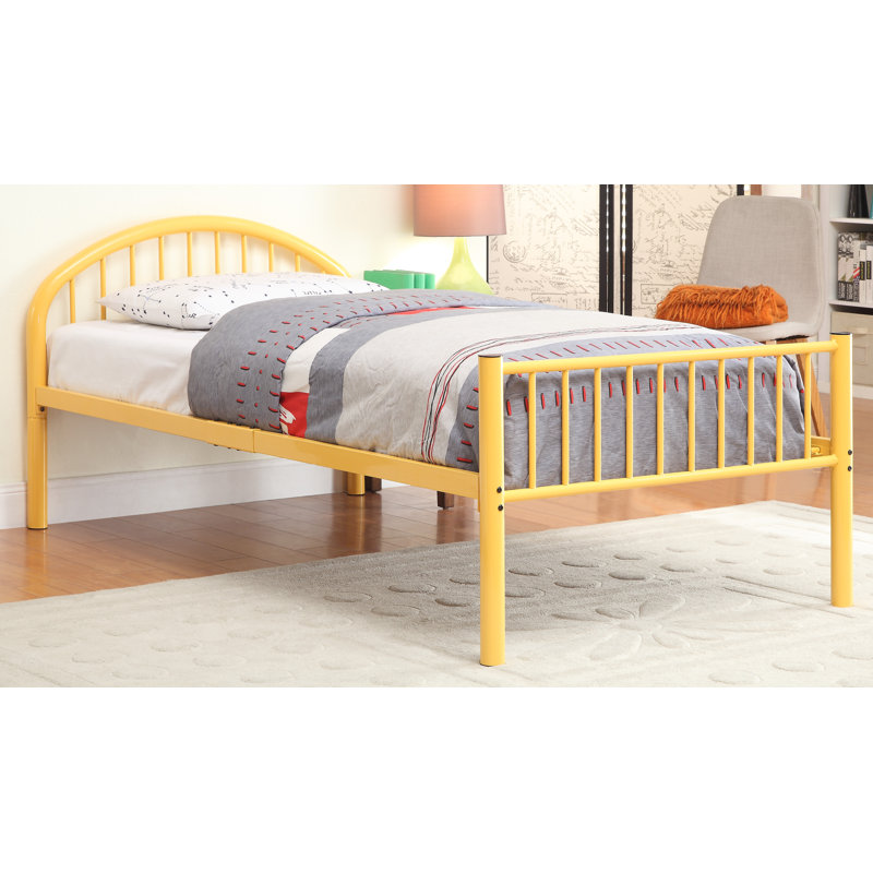 Lit plateforme Keyson, Double, Orange