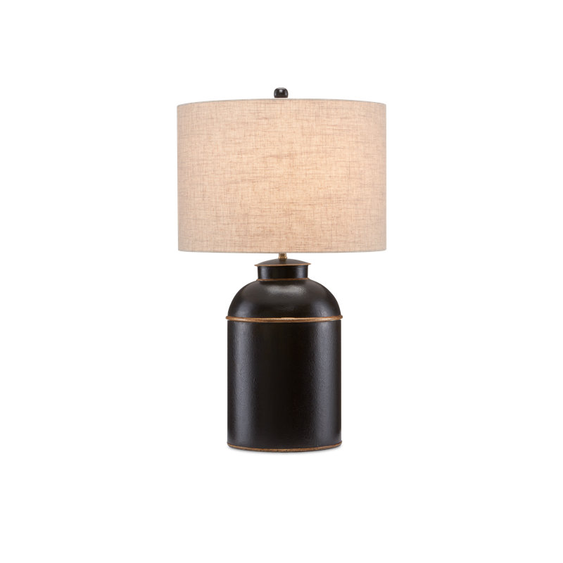 London Table Lamp, Natural, Black/Gold